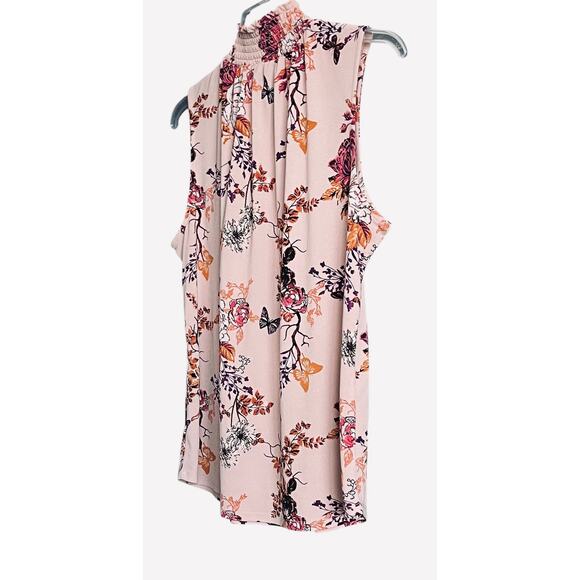 WORTHINGTON PETITE SLEEVELESS STAND-UP ELASTIC COLLAR, WOMENS, PXL, PINK PURPLE - Picture 6 of 10